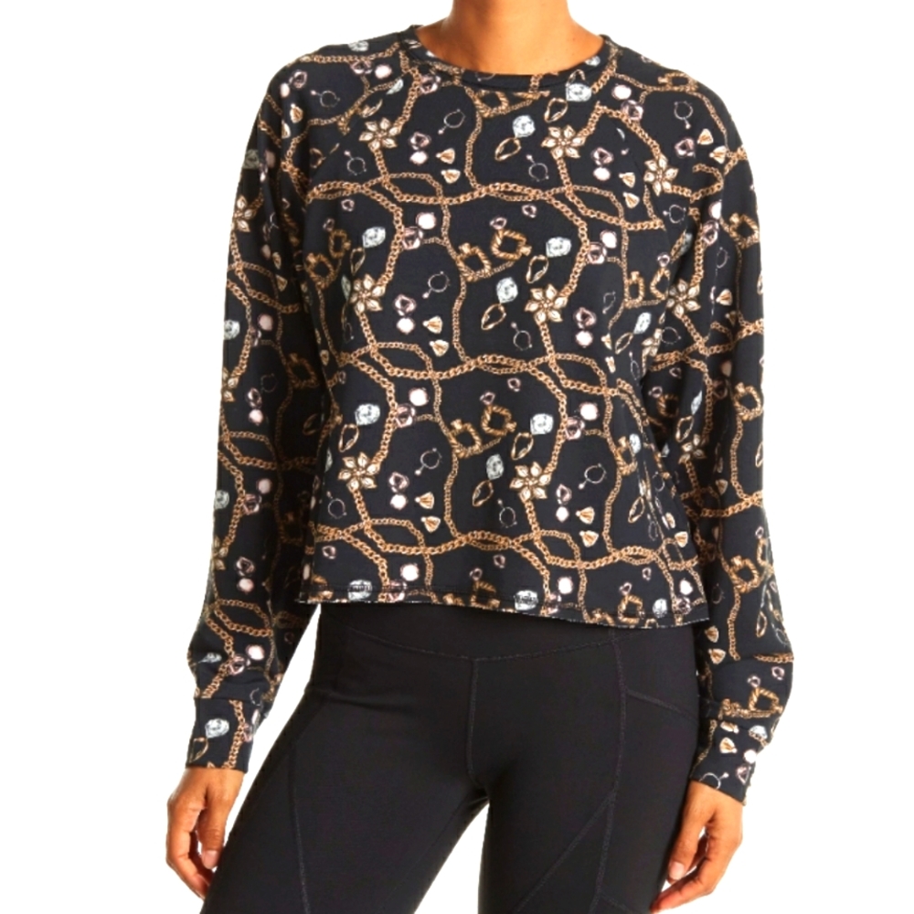 Chain Printed Sweatshirt X BY GOTTEX